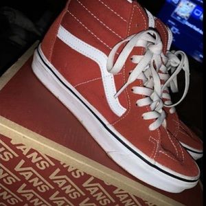 Red hightops size 7